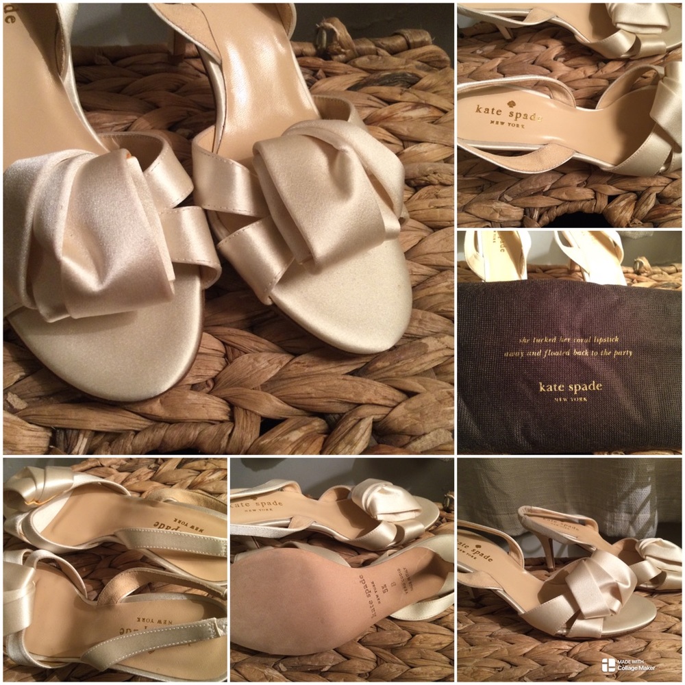 New! Kate Spade satin bow heels
